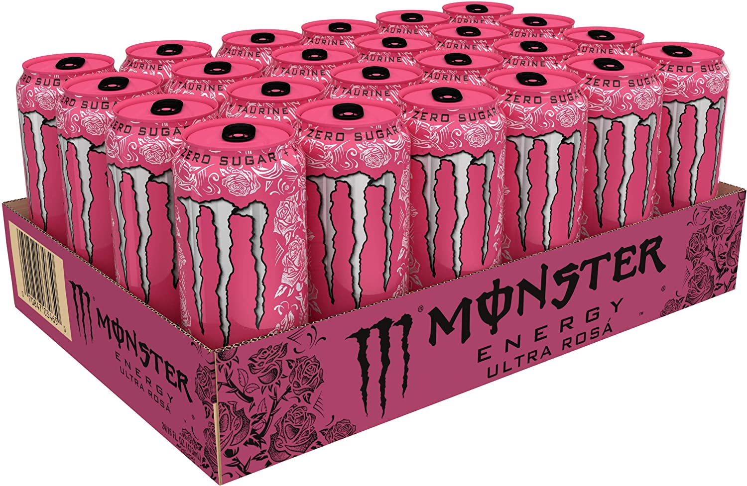 Monster Energy Ultra Rosa， Sugar Free Energy Drink， 16 Fl Oz (Pack of 24) - Image 5